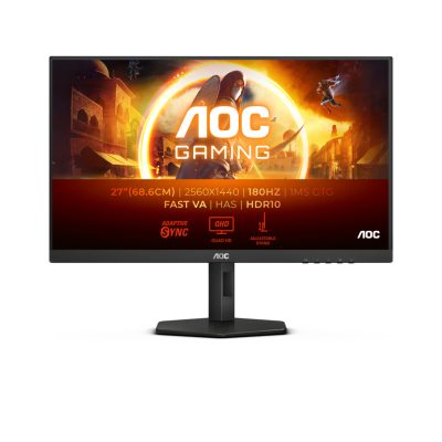 AOC G4 Q27G4XN számítógép monitor 68,6 cm (27") 2560 x 1440 pixelek Quad HD LCD Fekete, Szürke