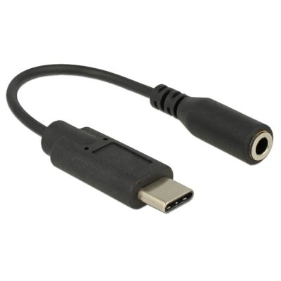 DeLOCK 65842 mobiltelefon kábel Fekete 0,14 M USB C 3.5mm