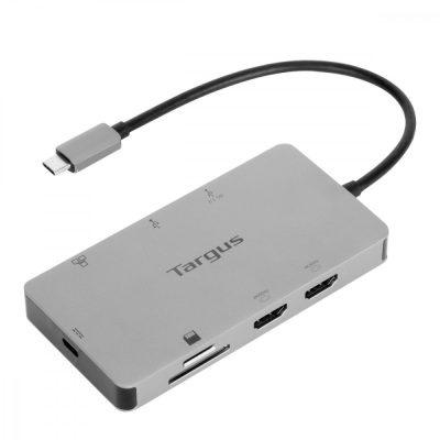 Targus DOCK423EU dokkoló állomás és port replikátor Vezetékes USB 3.2 Gen 1 (3.1 Gen 1) Type-C Ezüst