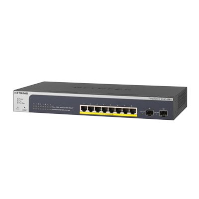 NETGEAR GS510TPP Vezérelt L2/L3/L4 Gigabit Ethernet (10/100/1000) Ethernet-áramellátás (PoE) támogatása Fekete