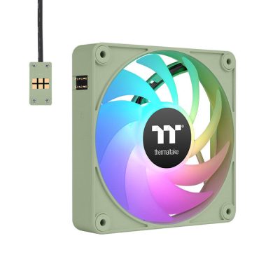 Thermaltake CL-F196-PL12MG-A számítógépes hűtőrendszer Számítógép ház Ventilátor 12 cm Zöld 3 db