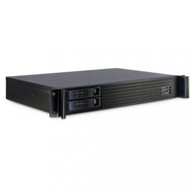 Inter-Tech 1.5U-1528L Rack Fekete