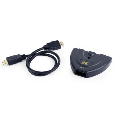 Gembird DSW-HDMI-35 hálózati csatlakozó Fekete