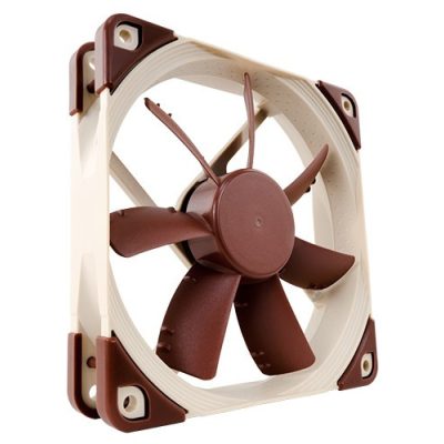 Noctua NF-S12A PWM számítógépes hűtőrendszer Számítógép ház Ventilátor 12 cm Bézs, Barna