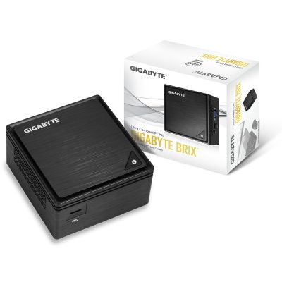 Gigabyte GB-BPCE-3455 PC/munkaállomás alapgép 0,69 liter méretű számítógép Fekete J3455 BGA 1296 1,5 GHz