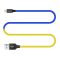 COLORWAY Kábel, USB - Apple Lightning (national) 2.4A 1m blue yellow (CW-CBUL052-BLY)