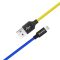 COLORWAY Kábel, USB - Apple Lightning (national) 2.4A 1m blue yellow (CW-CBUL052-BLY)