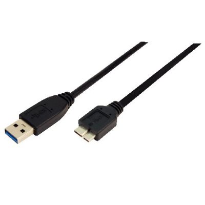 LogiLink CU0037 USB kábel USB 3.2 Gen 1 (3.1 Gen 1) Micro-USB B USB A Fekete