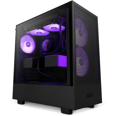 NZXT H5 Flow RGB Midi Tower Fekete (2023)