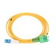 Extralink PATCHCORD SC/APC-LC/UPC SM G.652D DUPLEX 1M InfiniBand és száloptikai kábel 2x SC 2x LC FTTH Sárga