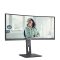 AOC CU34P3CV számítógép monitor 86,4 cm (34") 3440 x 1440 pixelek UltraWide Quad HD LED Fekete