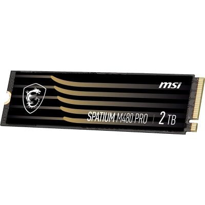 MSI SPATIUM M480 PRO PCIE 4.0 NVME M.2 2TB SSD meghajtó PCI Express 4.0 3D NAND