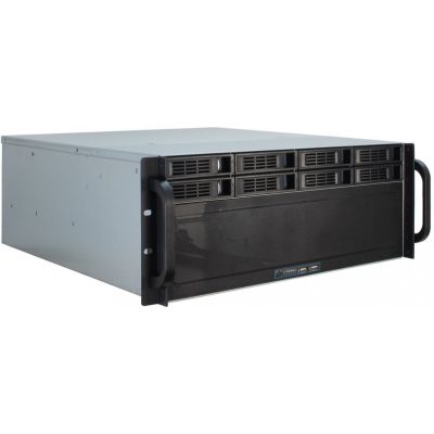 Inter-Tech 4U-4408 Rack Fekete, Ezüst