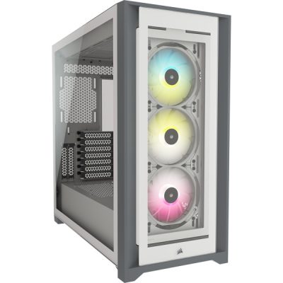 Corsair iCUE 5000X RGB Midi Tower Fehér