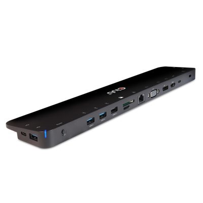 CLUB3D CSV-1564W100 dokkoló állomás és port replikátor Dokkolás USB 3.2 Gen 1 (3.1 Gen 1) Type-C Fekete