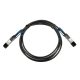 Extralink QSFP28 DAC CABLE 100G 3M 30AWG PASSIVE halózati adó-vevő modul Száloptikai 100000 Mbit/s