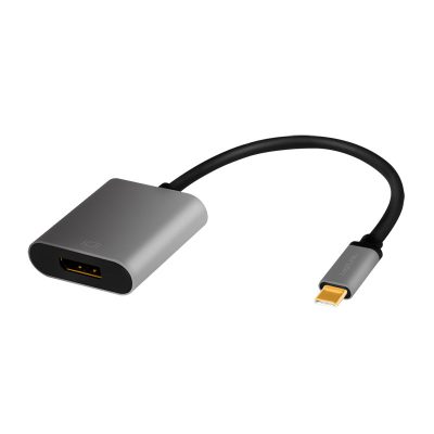 LogiLink CUA0102 csatlakozó átlakító USB 3.2 Gen1 Type-C DisplayPort Fekete