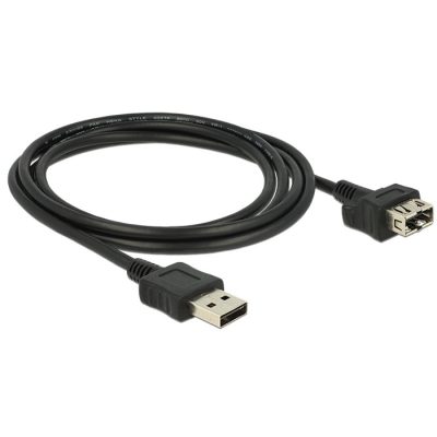 DeLOCK 2m 2xUSB2.0-A USB kábel USB 2.0 USB A Fekete