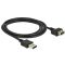 DeLOCK 2m 2xUSB2.0-A USB kábel USB 2.0 USB A Fekete