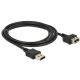 DeLOCK 2m 2xUSB2.0-A USB kábel USB 2.0 USB A Fekete