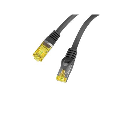 Lanberg PCF6A-10CU-0025-BK hálózati kábel Fekete 0,25 M Cat6a S/FTP (S-STP)