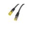 Lanberg PCF6A-10CU-0025-BK hálózati kábel Fekete 0,25 M Cat6a S/FTP (S-STP)