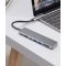 FIXED 7-port aluminum USB-C HUB Card notebooks and tablets Szürke