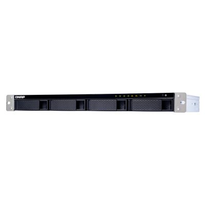 QNAP TS-431XeU NAS Rack (1U) Ethernet/LAN csatlakozás Fekete, Rozsdamentes acél Alpine AL-314