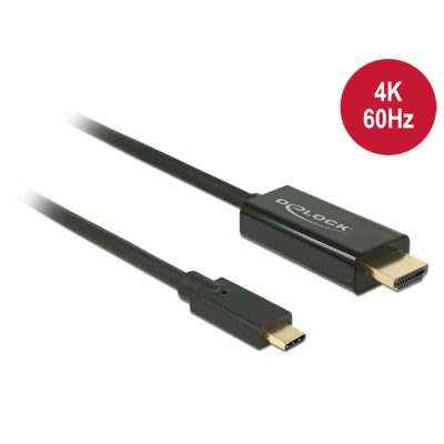 DeLOCK 85290 video átalakító kábel 1 M USB C-típus HDMI Fekete