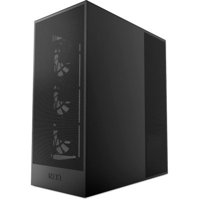 NZXT H7 Flow ( 2024 ) fekete üveges oldal