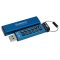 Kingston Technology IronKey Keypad 200 USB flash meghajtó 32 GB USB A típus 3.2 Gen 1 (3.1 Gen 1) Kék