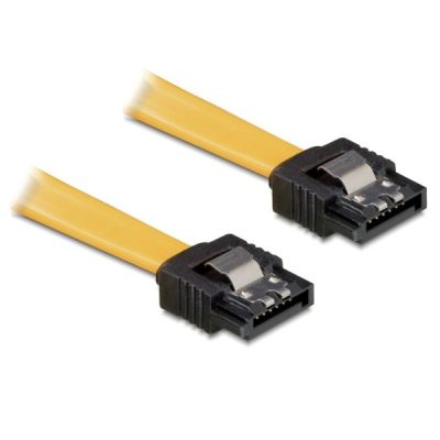 DeLOCK 0.3m SATA Cable SATA kábel 0,3 M Sárga