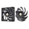 Thermaltake CL-F171-PL12BL-A számítógépes hűtőrendszer Számítógép ház Ventilátor 12 cm Fekete 3 db