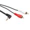 Maclean MCTV-825 audio kábel 3 M 2 x RCA 3.5mm Fekete, Vörös, Fehér