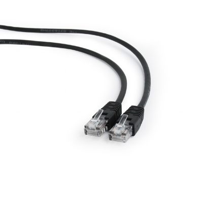 Gembird PP12-1M/BK hálózati kábel Fekete Cat5e U/UTP (UTP)