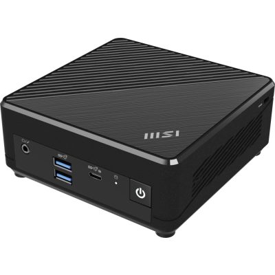 MSI Cubi N ADL-002EU Intel® N N100 4 GB DDR4-SDRAM 128 GB SSD Windows 11 Pro Mini PC Fekete