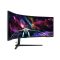 Samsung Odyssey S57CG954NU számítógép monitor 144,8 cm (57") 7680 x 2160 pixelek 8K Ultra HD QLED Fekete, Fehér