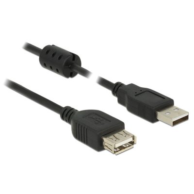 DeLOCK 3m, 2xUSB 2.0-A USB kábel USB 2.0 USB A Fekete