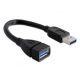 DeLOCK 82776 USB kábel 0,15 M Fekete