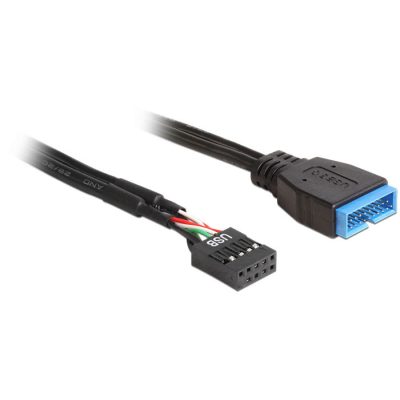 DeLOCK 83281 USB kábel 0,3 M Fekete