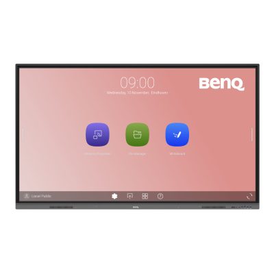 BenQ RE8603 Interaktív síkképernyő 2,18 M (86") LED 400 cd/m² 4K Ultra HD Fekete Érintőképernyő Beépített processzor Android 11 18/7