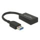 DeLOCK 65698 USB kábel 0,15 M USB 3.2 Gen 2 (3.1 Gen 2) USB A USB C Fekete