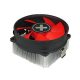 Xilence XC035 számítógépes hűtőrendszer Processzor Hűtő 9,2 cm Fekete, Vörös