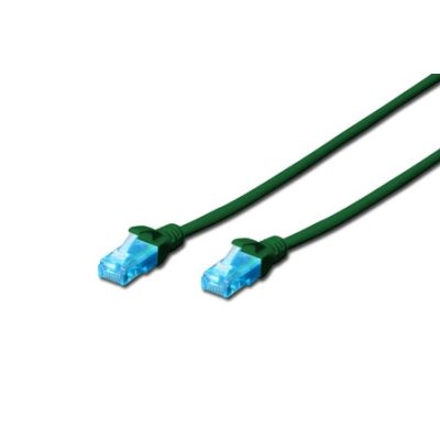Digitus 7m Cat5e U/UTP hálózati kábel Zöld U/UTP (UTP)