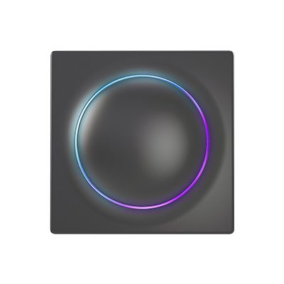 Fibaro FGWREU-111-8 elektromos kapcsoló Görgőkaros kapcsoló Fekete