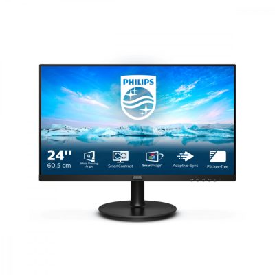 Philips V Line 242V8LA/00 LED display 60,5 cm (23.8") 1920 x 1080 pixelek Full HD Fekete