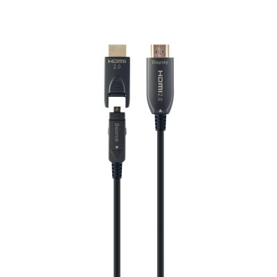 Gembird CCBP-HDMID-AOC-30M HDMI kábel HDMI A-típus (Standard) HDMI D-típus (Micro) Fekete