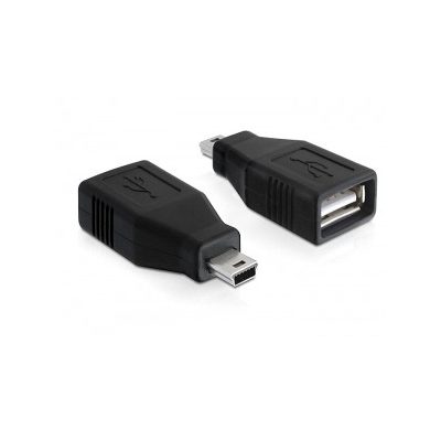 DeLOCK 65277 csatlakozó átlakító mini USB USB 2.0-A Fekete