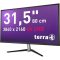 Wortmann AG TERRA 3290W LED display 80 cm (31.5") 3840 x 2160 pixelek 4K Ultra HD Fekete