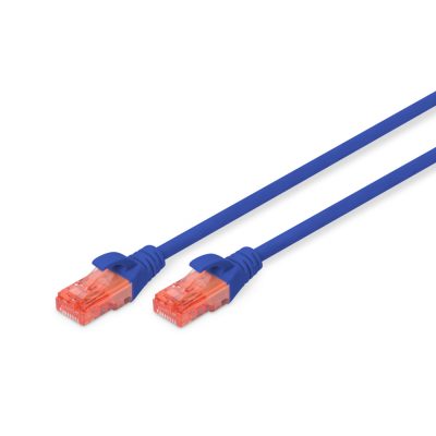 Digitus 3m CAT6 U-UTP hálózati kábel Kék U/UTP (UTP)
